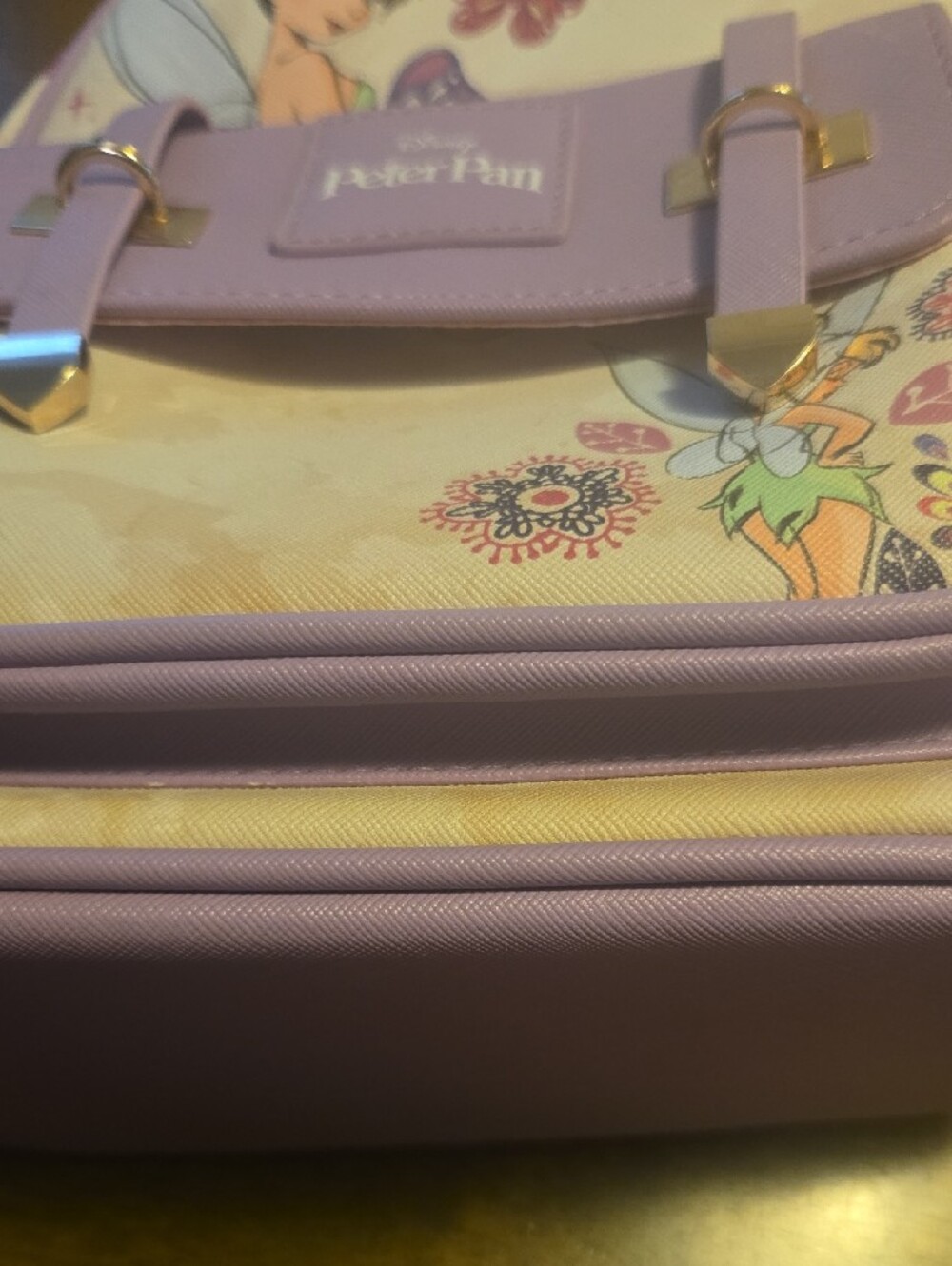 Disney Peter Pan Tinker Bell Kids Backpack - Purple & Cream - Picture 13 of 13